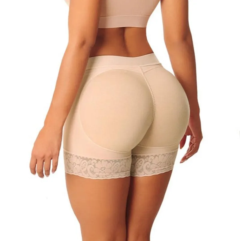 Dames slipje sexy boyshort vrouw nep kont ondergoed push-up gevoerde bil shaper voesteer hip enhancer