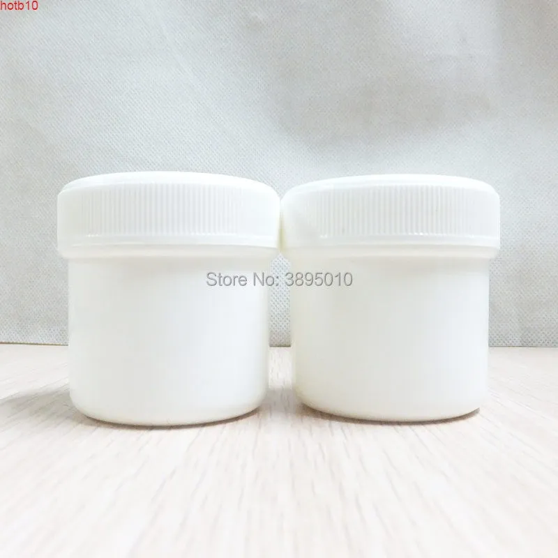 30G 50G Портативная белая пластиковая банка MASE MASE Cream JARS Пустые контейнеры Упаковочная коробка F1110high Qty