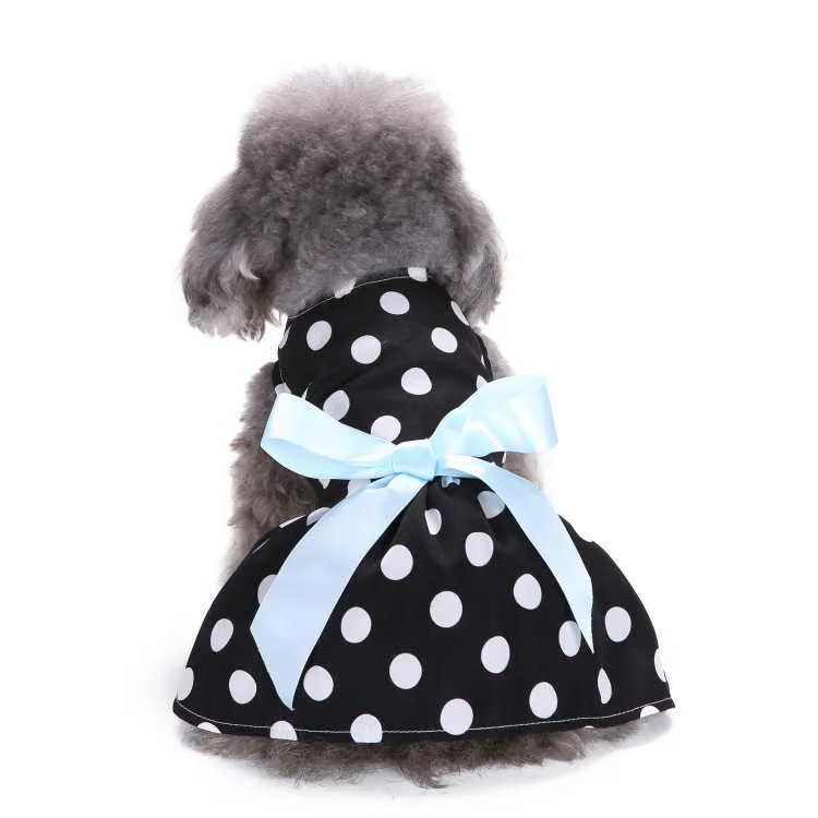 Dress Butterfly-Knot Lace Clothes Cat Puppy Princess Wedding Dog Costume Pet Accessories Summer