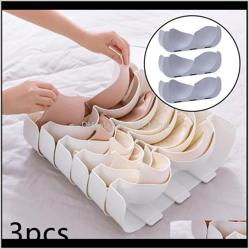 3pcs underwear bra ties drawer storage organizer boxes closet divider tidy 35cmx11.5cmx5.5cm drawers