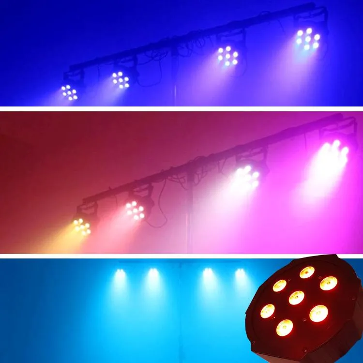 54x3W LED DJ Par Light RGBW 162watt DMX 512 Scena Oświetlenie Disco Projektor do Home Wedding Party Kościoła Koncert Dance Floor Lighting