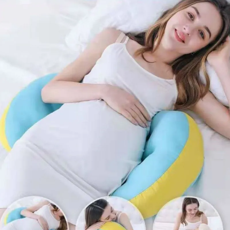 Special Pillow for Pregnant Women with Waist Pad and Side Sleeping Pillow Multifunctional U-shaped Belly Support Pillow F8146 210420