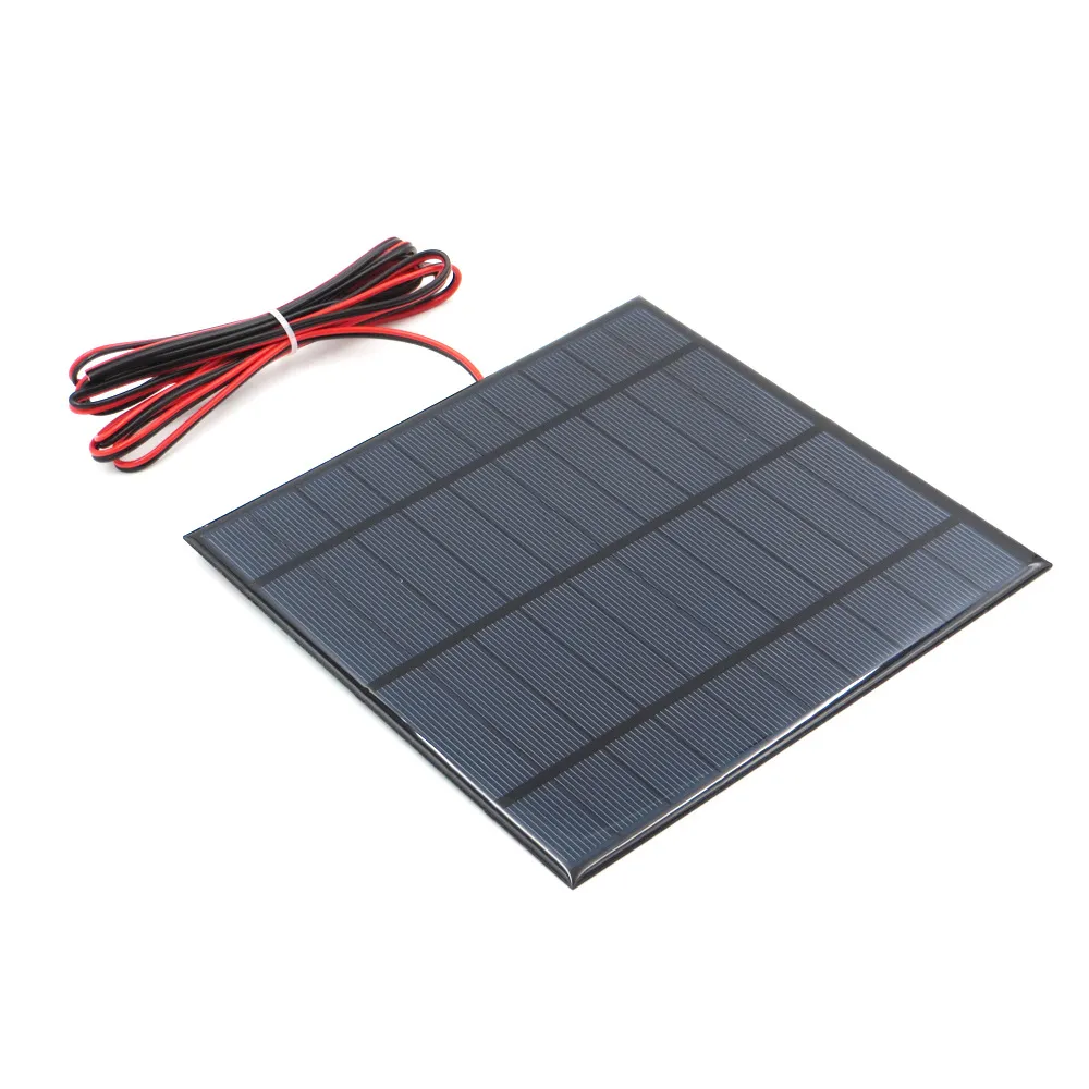 AOSHIKE 5V 4.5W 에폭시 태양 전지판 광전자 패널 다결정 태양 전지 미니 Sun Power Energy Module DIY Solar Sistem