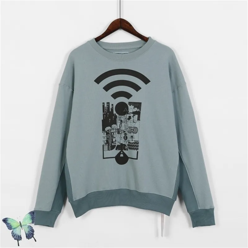 Cav Empt Signal Tower Impression Sweat-shirt Hommes Femmes Mode Coton Sweatshirts CAV Empt High Street Lavé Pull 210420