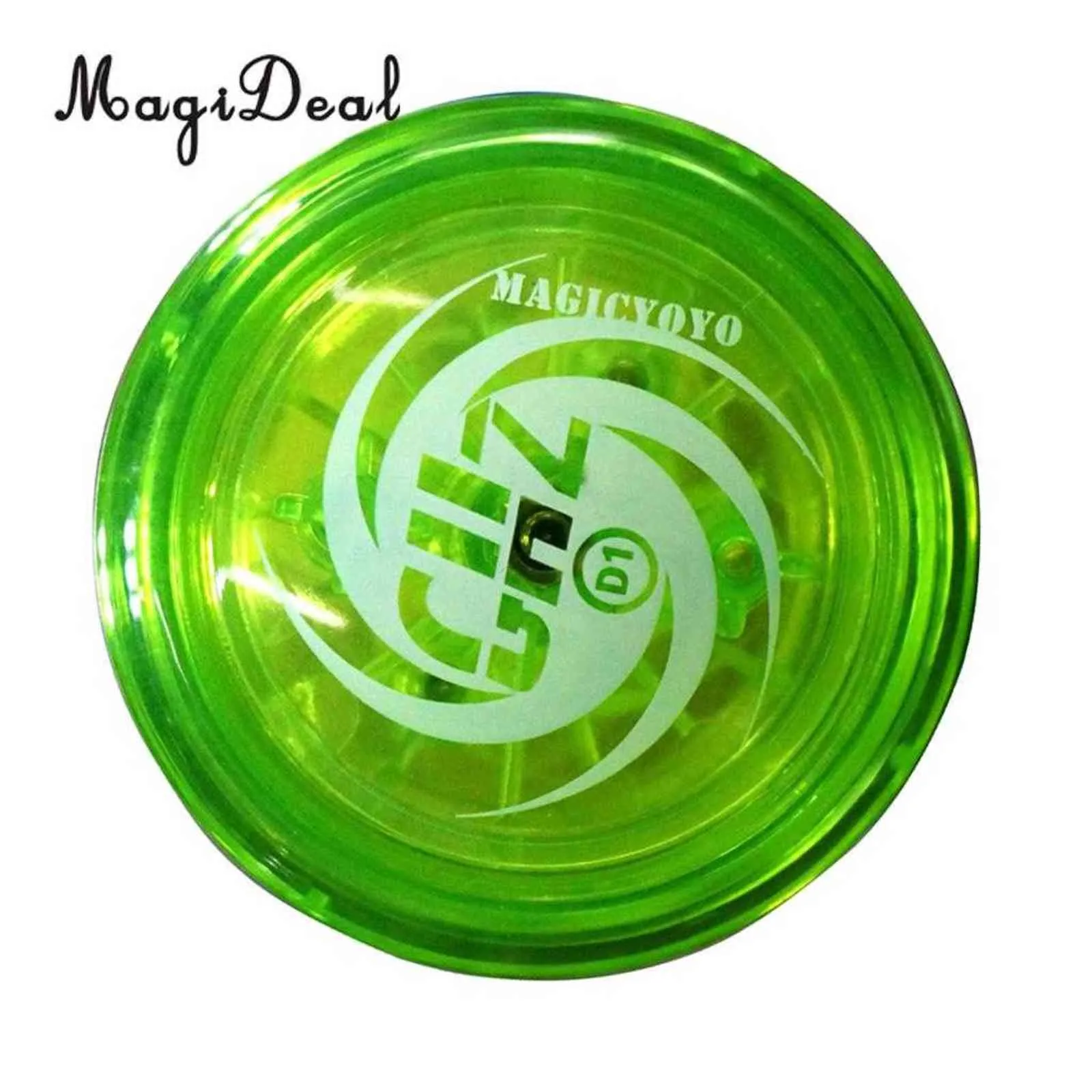 Plastic D1 Spin Ball Professional YoYo Size E Bearing with String for Kids Children Adult Classic Toy Green