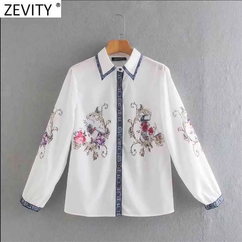 Mulheres vintage girar para baixo colarinho position flor impressão casual blusa blusa kimono camisa chique chiffon blusas tops ls9026 210420
