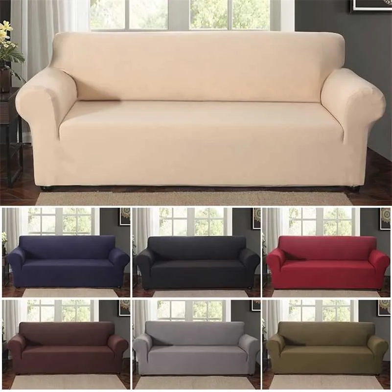 High Grade Elastic Sofa Cover Stretch Furniture Covers Elastic Sofa Slipcover for Living Room Couch Case Covers 1/2/3/4 Place 201221