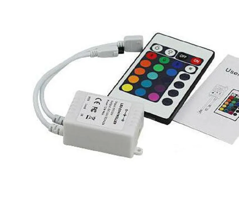 Smd Remote Control 24 Keys IR Remote Controller for RGB SMD 3528 5050 5630 LED Flexible ...