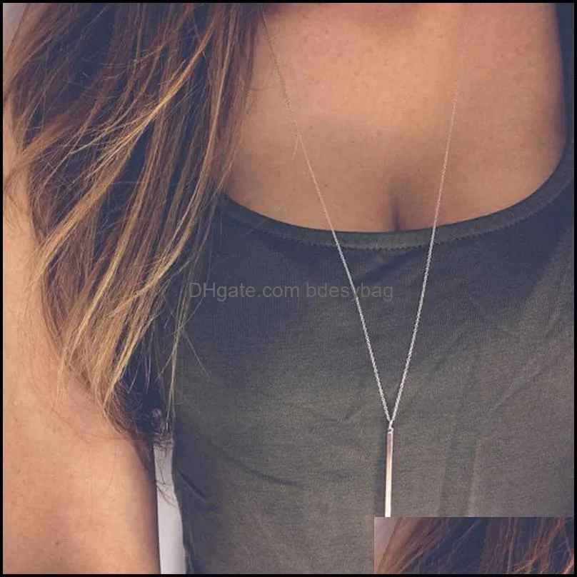 Chains Women Bohemian Style Simple Fashion Pendant Necklace Girls Classic Hollow Long Link Chain Necklaces Ladies Individuality