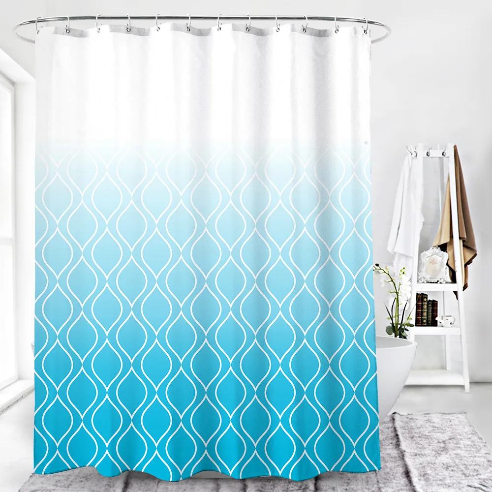 Wayfair Shower Curtainss Wave Pattern Grant Custom Polyester Waterproof Sanitary Partition Curtain From Esw Home 11 33 Dhgate Com