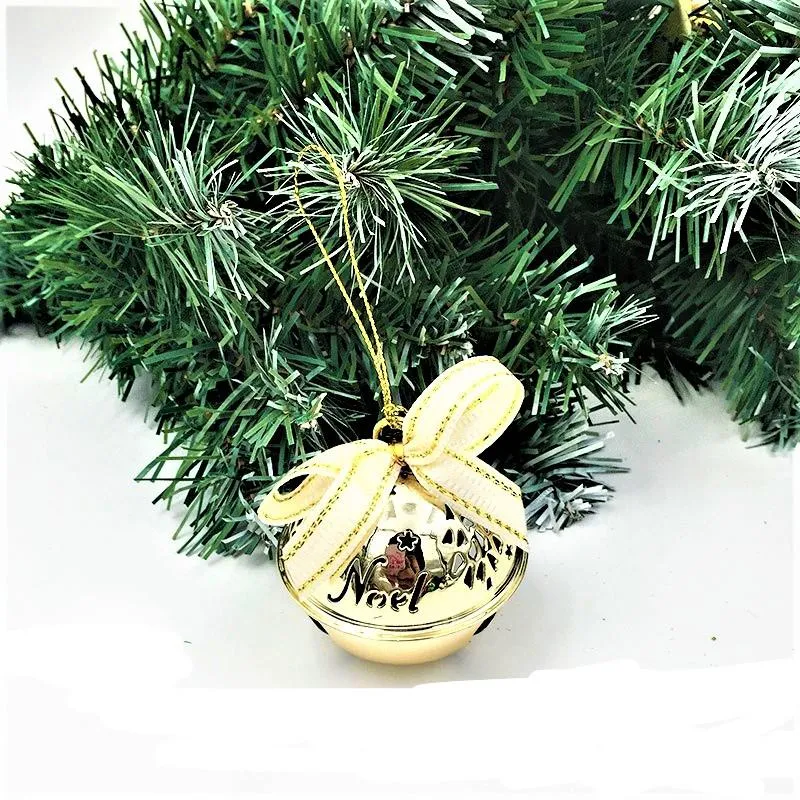 Christmas Tree Metal Hanging Bell Xmas Party Colorful Bells Pendant Festival Shopping Mall Show Window Hangings Decoration DH8765