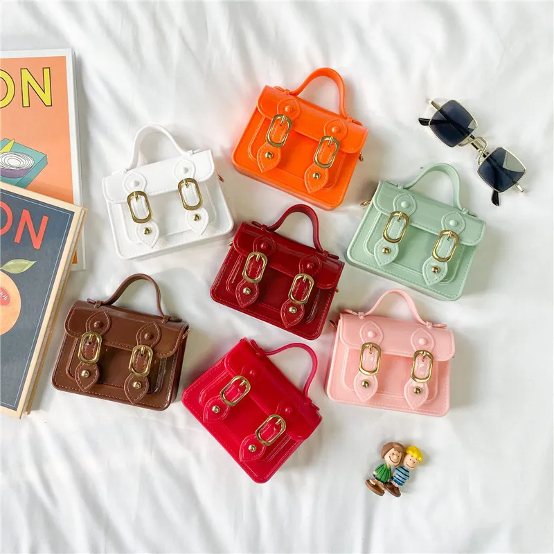 カラフルなゼリーショルダー財布子供女の子ファッション韓国のハンドバッグ卸売キャンディーバッグ
