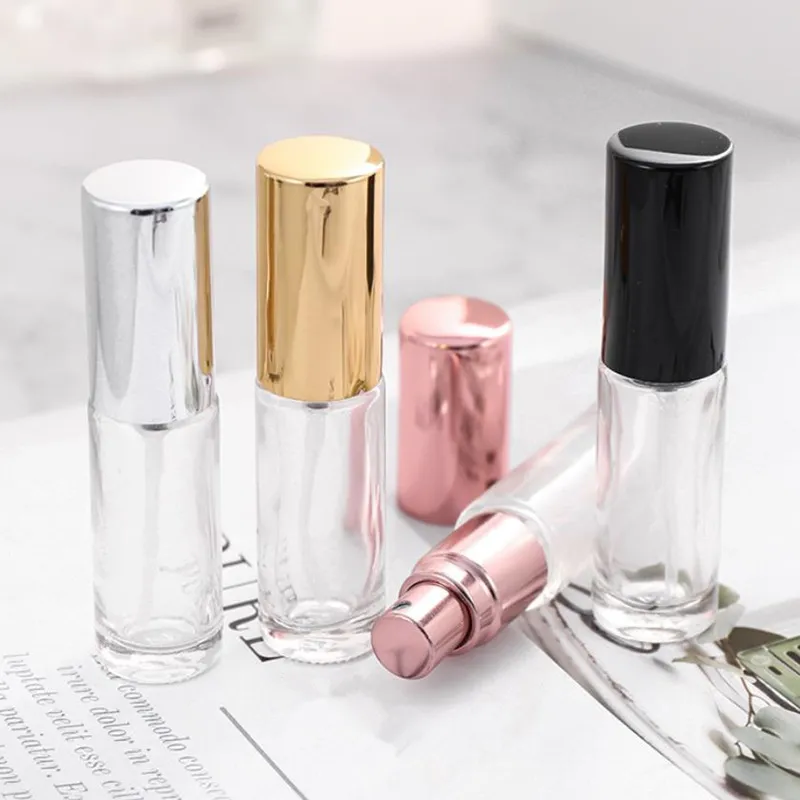 100pcs 4ml Spray Bottles Glass Perfume for Essential Oil Refillable Portable Sprayer For Women
