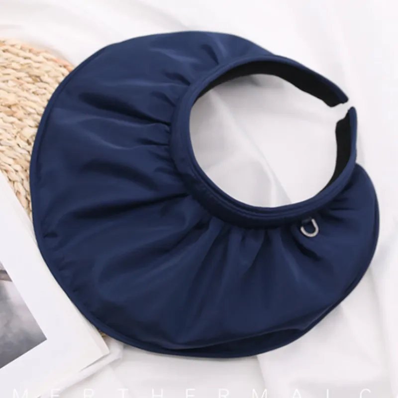 Visor Summer Sun Hats Unisex Beach Hats UV Protection Resort Caps Foldable Vacation Cap
