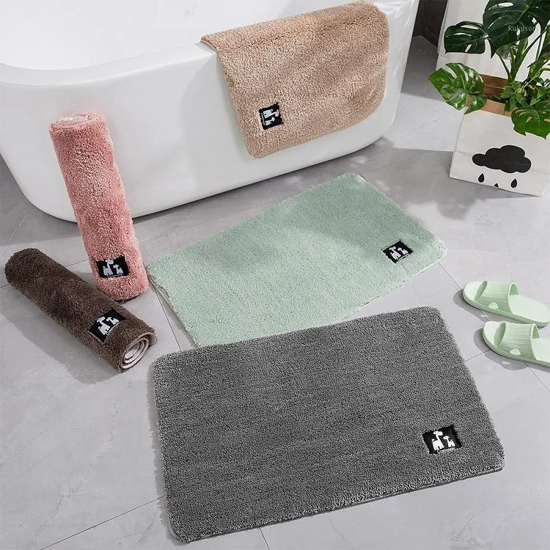 Tapis de bain épais et doux, antidérapant, pour salle de bain, chambre à coucher, porte de cuisine, El