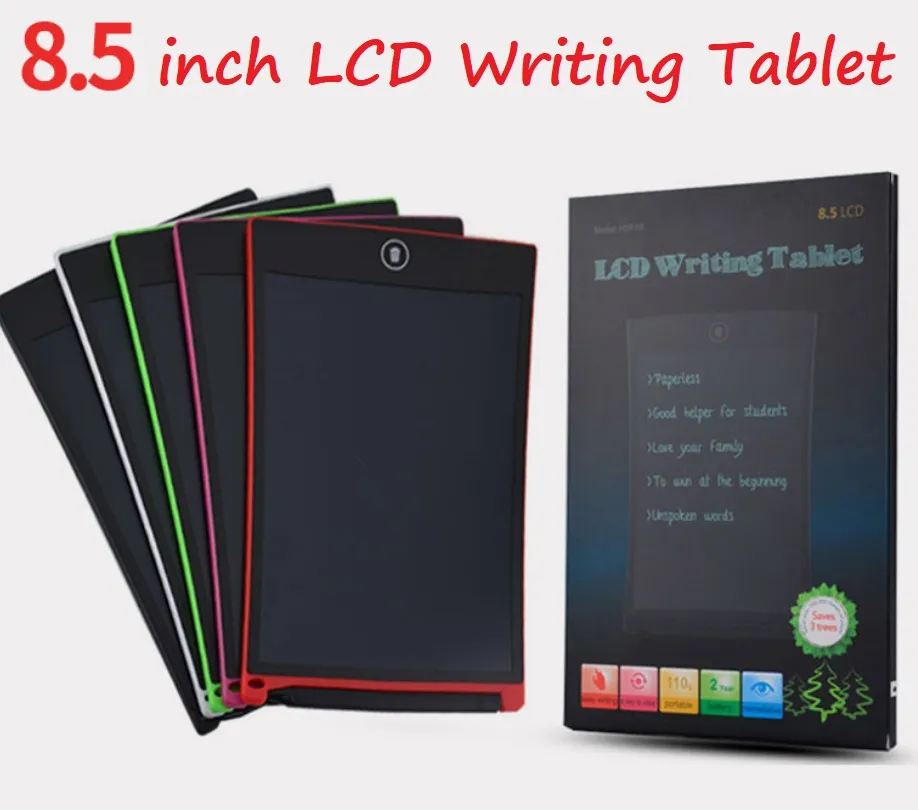 LCD Writing Tablet Digital Portable 8.5 Inch Drawing Handwriting Pads Electronic Board for Adults Kids Children with Retail package