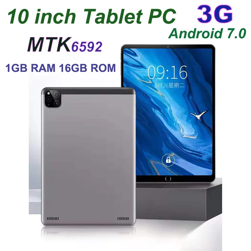 2021 고품질 쿼드 코어 10 인치 MTK6592 듀얼 SIM 3G 태블릿 PC 전화 IPS 용량 성 터치 스크린 Android 5.1 1GB 16GB MQ10