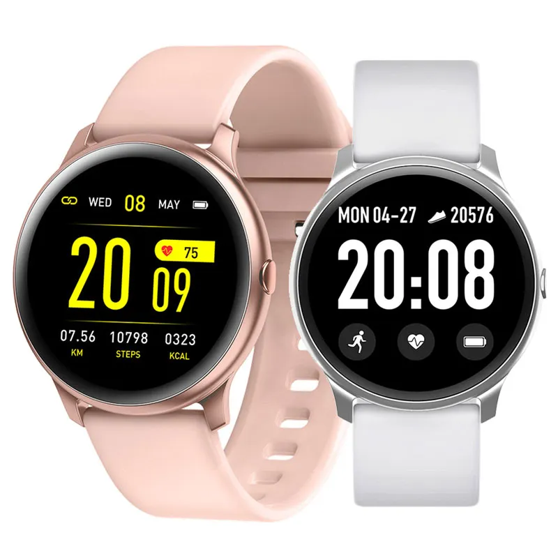 KW19 Smart Uhr Frauen Herz Rate Monitor IP67 Wasserdicht Männer Sport Armbanduhr Fitness Tracker Smartwatch Uhren Für Android IOS Telefon