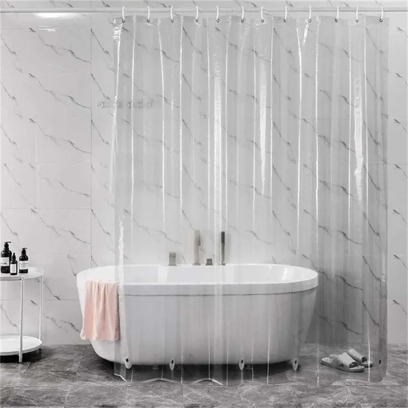 High Clear Shower Curtain Waterproof Transparent Curtains Liner Mildew