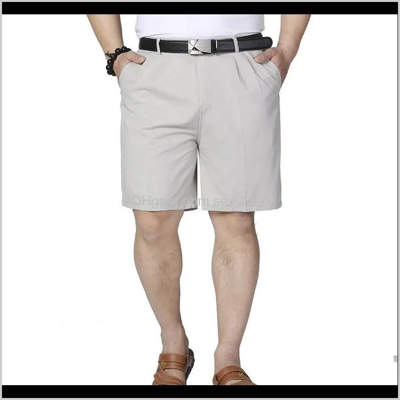 plus size short pant casual cotton black long mens cargo shorts male shorts multi pocket summer loose zipper breeches khaki grey1