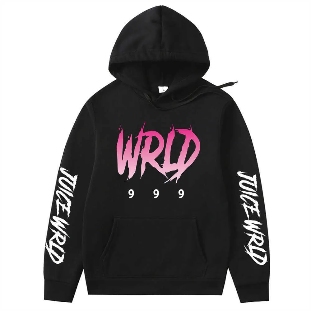 Juice Wrld Hoodies Мужские толстовки с капюшоном из флиса Harajuku Hip Hop Casual Men Women Hoodie Высококачественные пуловеры Hoody Clothing H0910