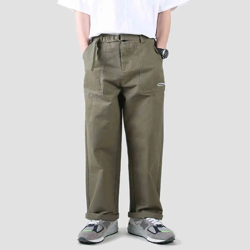 Pantalones Vintage Gurkha con cinturón para hombre, estilo Safari, informales, de Color sólido, pantalones militares, pantalones de trabajo para hombre, pantalones de fatiga para hombre H1223