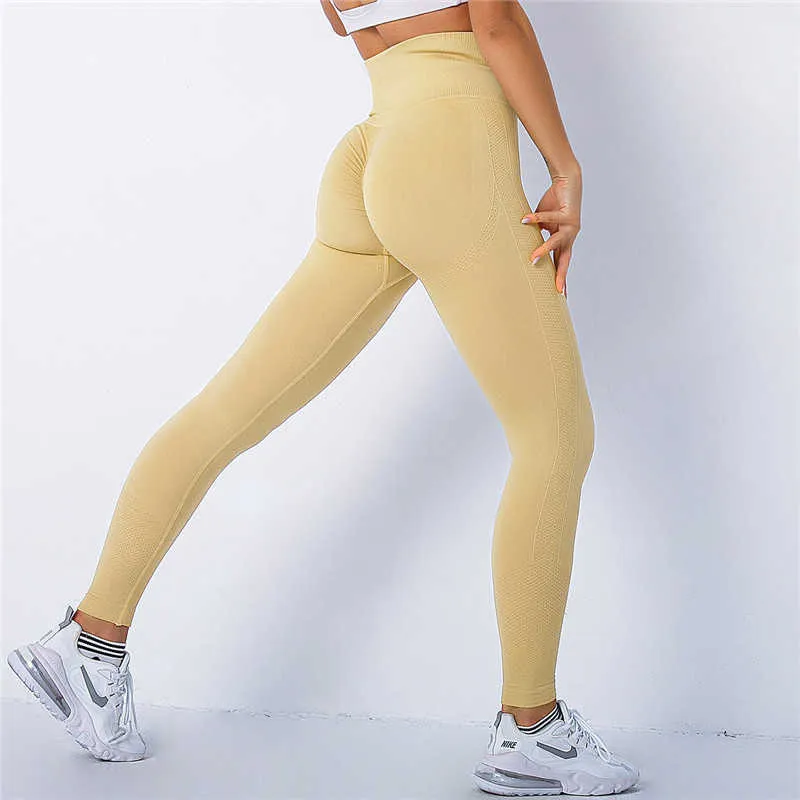 Solid White Non See Through Leggings Plain Simple High Waist Gym Yoga Pants  Booty Shaping Activewear Women Workout Clothing Fitness -  Denmark
