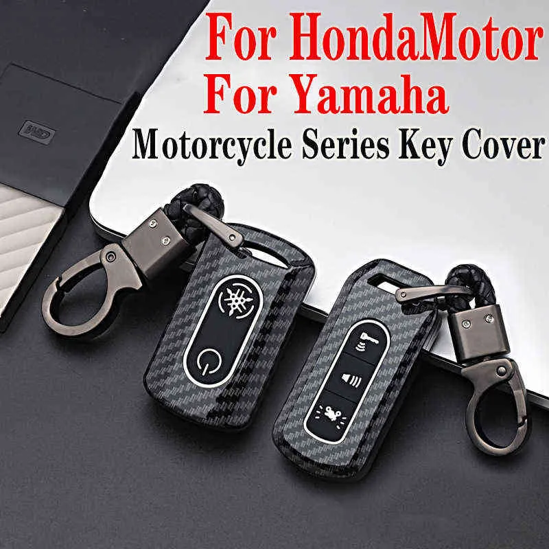 for Yamaha Honda Nvx Xmax Nvx155 Aerox155 Qbix125 Xmax300 Click Pcx125 Remote Vario 150 Motorcycle Key Case Cover Keychain