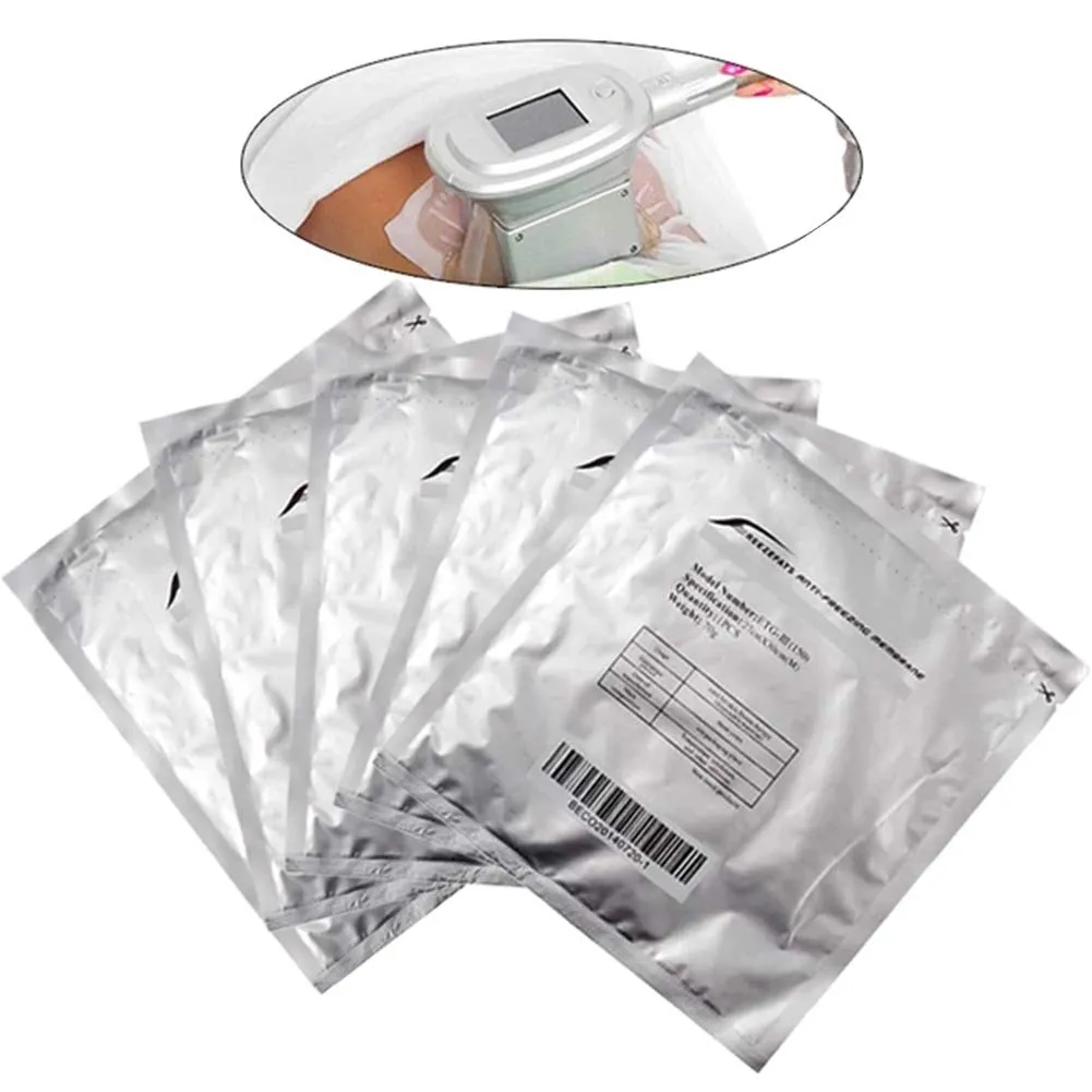 Accessoires de tampon de cryolipolyse de film de membrane antigel pour la cryothérapie de liposuccion de gel de graisse, machine de thérapie de sculpture fraîche pour la perte de poids de beauté