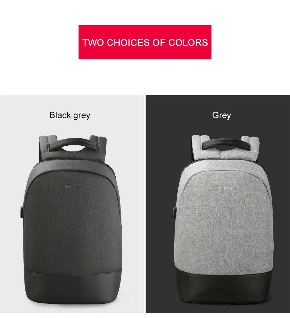 8. Black Grey Rucksack Daypack for Outdoor Camping