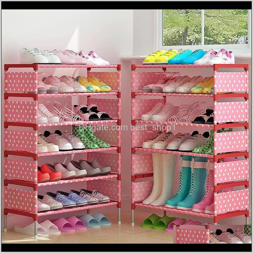 portable 5/7/9 tier shoes rack stand shelf hallway cabinet organizer holder door shoe storage cabinet shelf diy home furniture t200413