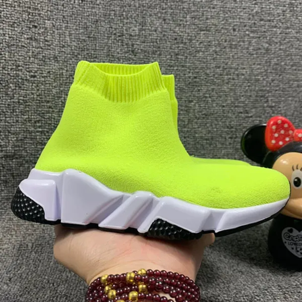 2021 Kids Speed ​​Runner Sock Shoes för Boys Strumpor Stövlar Barntränare Teenage Light och bekväma sneakers Chaussures