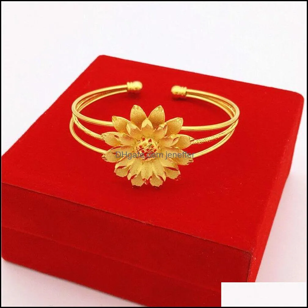 Luxury 24k Gold Color Ethiopian Jewelry Bangles for Women Dubai Ramadan Bangles&Bracelet African/Arab Weeding Jewelry Gifts Y1130