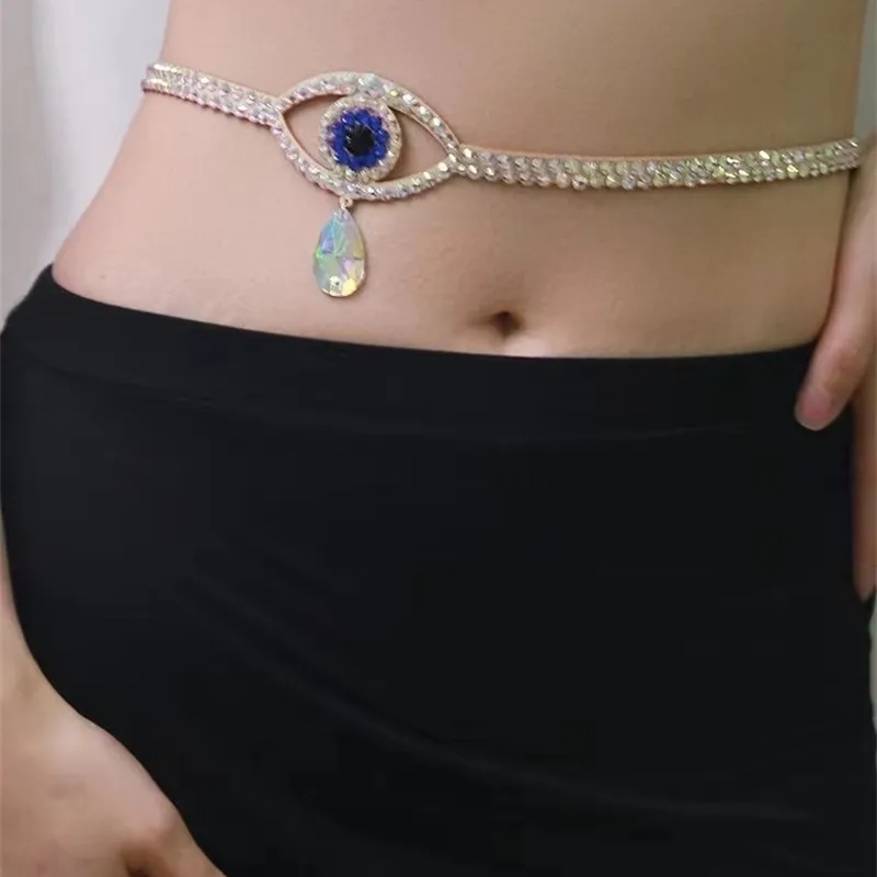 Belly Dance Waist Chain Diamond-Studded Belt Oriental Dancing Hip Scarf Female Adult Elegant Stage Performance accessories