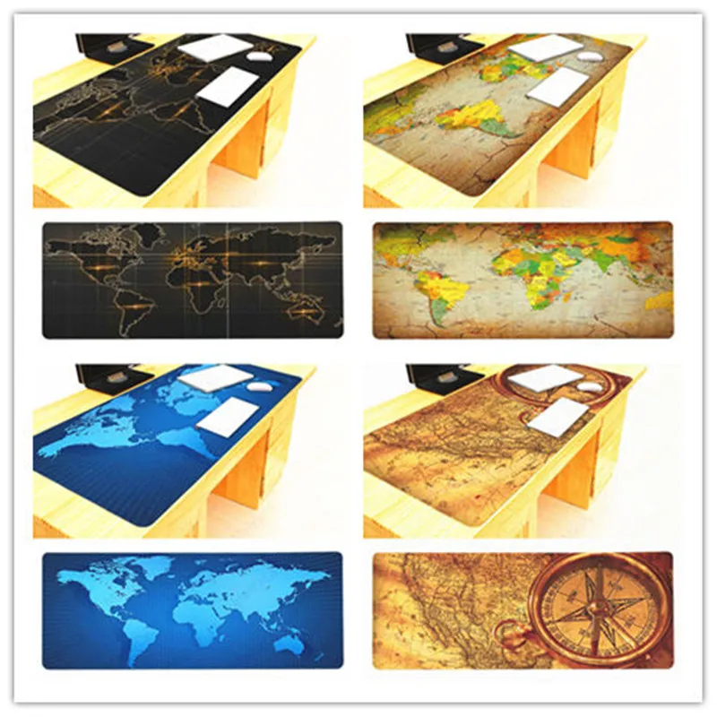 portable fold World Map Mouse Pads Gaming Large mousepad Gamer Big Computer Mat Office Desk Wrist Rests for Game