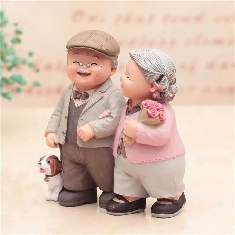 Grandparents Model For christmas Gift Ornament Creative Sweety Lovers Couple Ornaments Decoration home decor For Home Room 211109