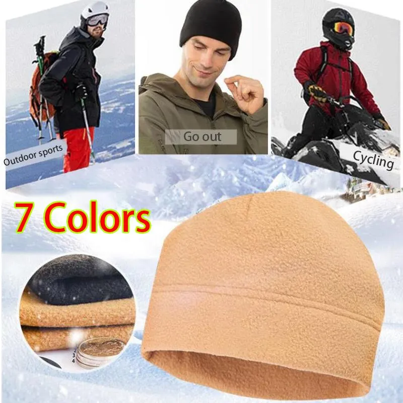 Cappelli sportivi in ​​pile all'aperto Cappelli da escursionismo da campeggio da pesca Calzatura Cappello tattico militare Cappelli a colori solidi caldi