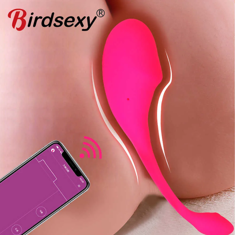 Sexleksaker Bluetooth Vibrator Dildos för kvinnor Smart Telefon App Trådlös kontroll Magic Vibrator G Spot Clitoris sexleksaker för coupleP0804