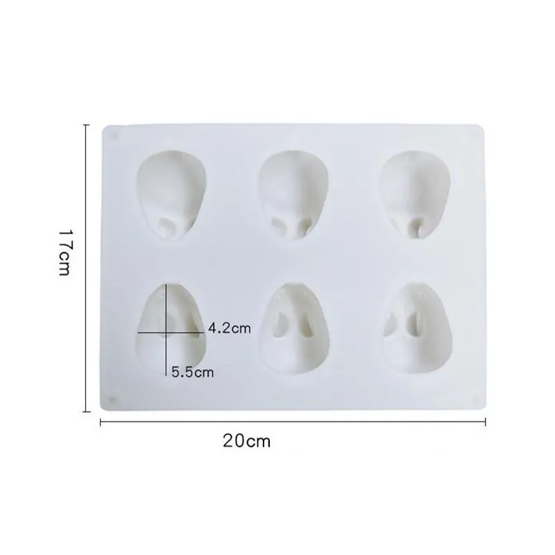 Baking Moulds 6 Even Network 3D Rabbit Shape Silicone Mousse Dessert Mold Cake Decorating Tools Jelly Candy Chocolate Ice Cream Molds Manual Soap Mould Bakeware