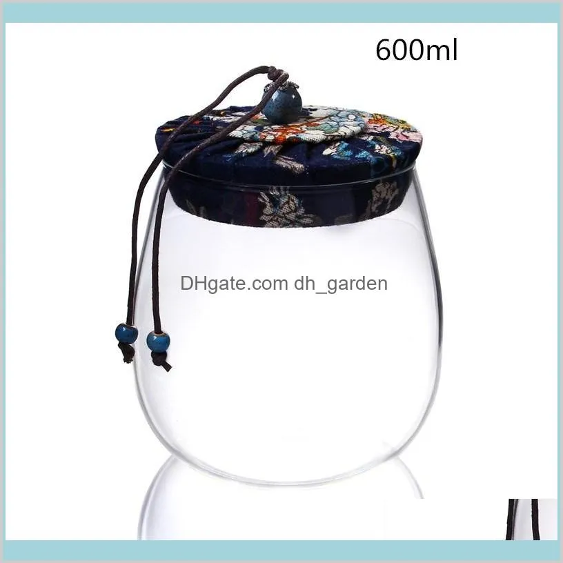 600ml Glass Storage Jar Kitchen Food