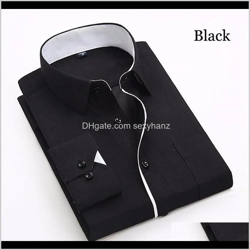 zogaa men fashion shirt men 2018 solid color dress shirt long sleeves dress for 14 colors plus size s-3xl bisi#