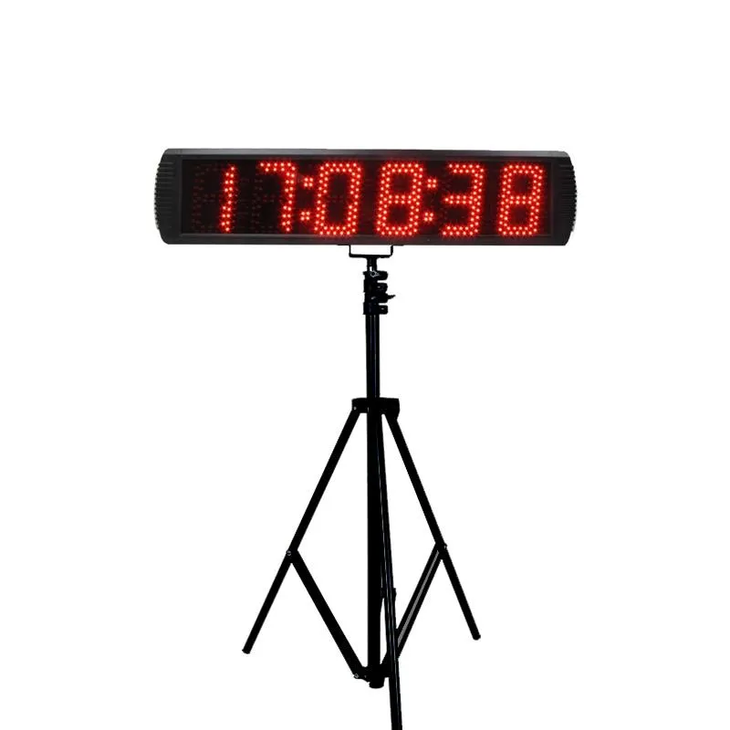 Timers 5 "LED Digital Big Stopwatch Stor elektronisk cykel nedräkning Motorcykel Timer med tidpunkten Systerm