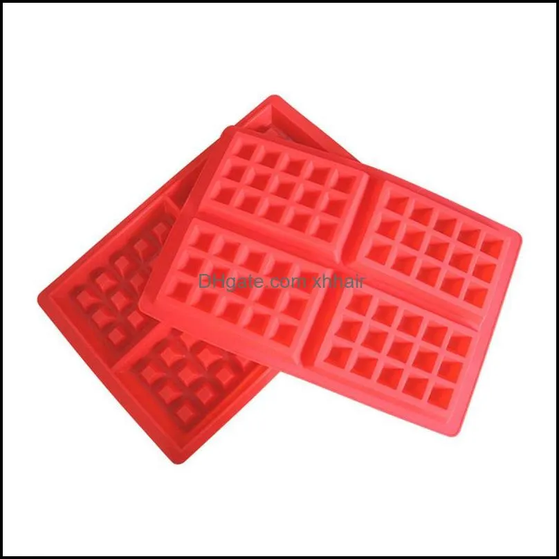 Practical Waffle Makers For Kids DIY Silicone Cake Mould Bakeware Set Nonstick Baking Mold 2021 Moulds