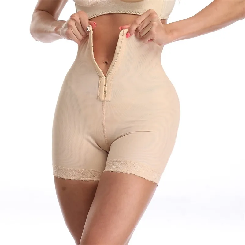 Donna Vita alta Body Shaper Mutandine Vita Trainer Corsetto Controllo della pancia Plus Size 6XL Shapewear Glutei Lifter Modellatura Biancheria intima 210402