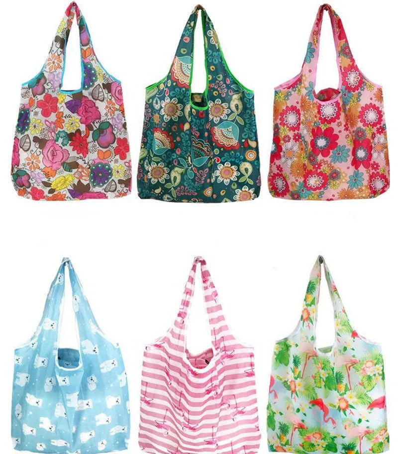 Wholesale sacos de compras de grande mercearia reutilizáveis ​​com bolsa dobrável grande capacidade de pano de tote durável e lavável