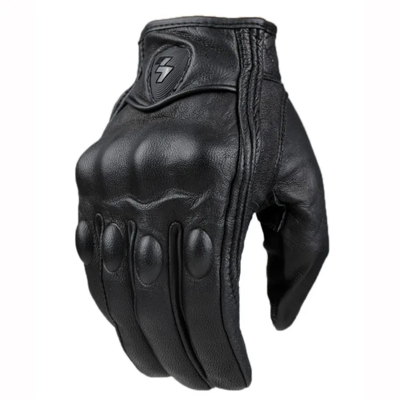 Ретро натуральные кожаные перчатки мотоцикла вентиляция мягкая MBX / MTB / ATV перчатка Motocross экстремальный спортивный оборудование велосипед 2111124