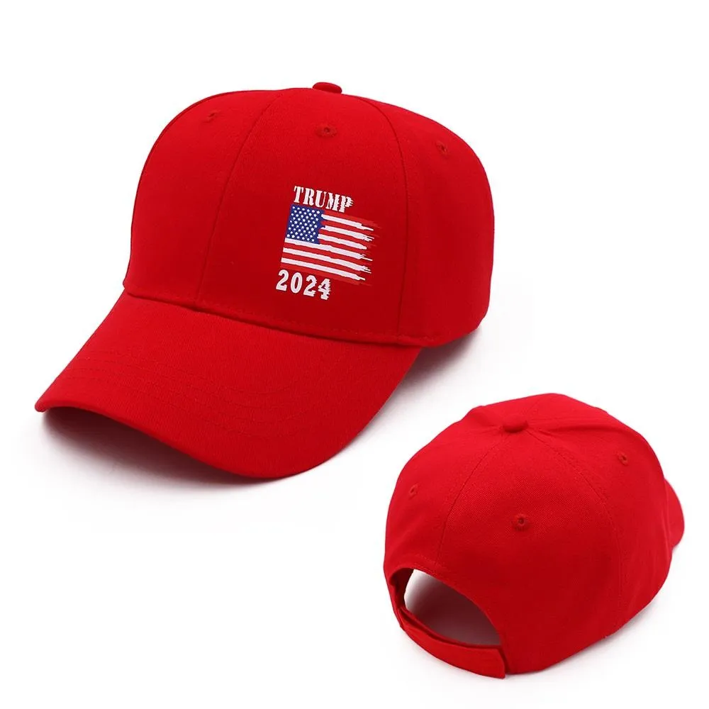 Trump 2024 Baseball Cap Party Hats Dome Sun Cotton Hat With Adjustable Strap