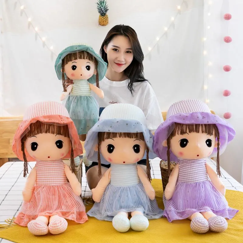 45cm Plush Toys Baby Dolls Stuffed animals Toy Kids Girls Doll Soft cute Birthday Gifts decoration