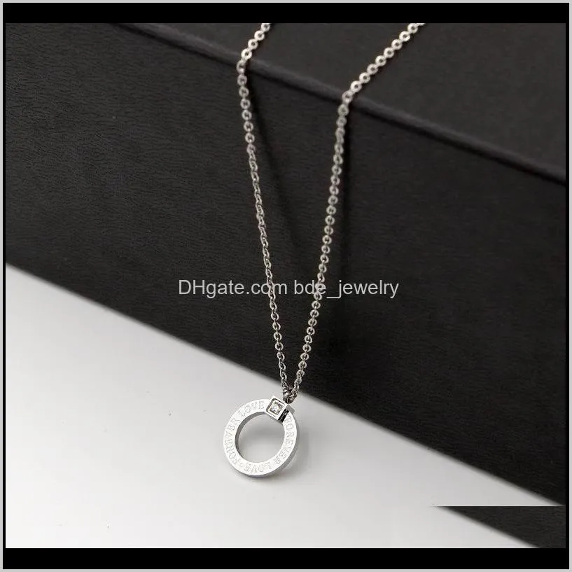 martick gold layering round circle pendant necklace forever love alfabet necklace for woman party jewelry never fade p174