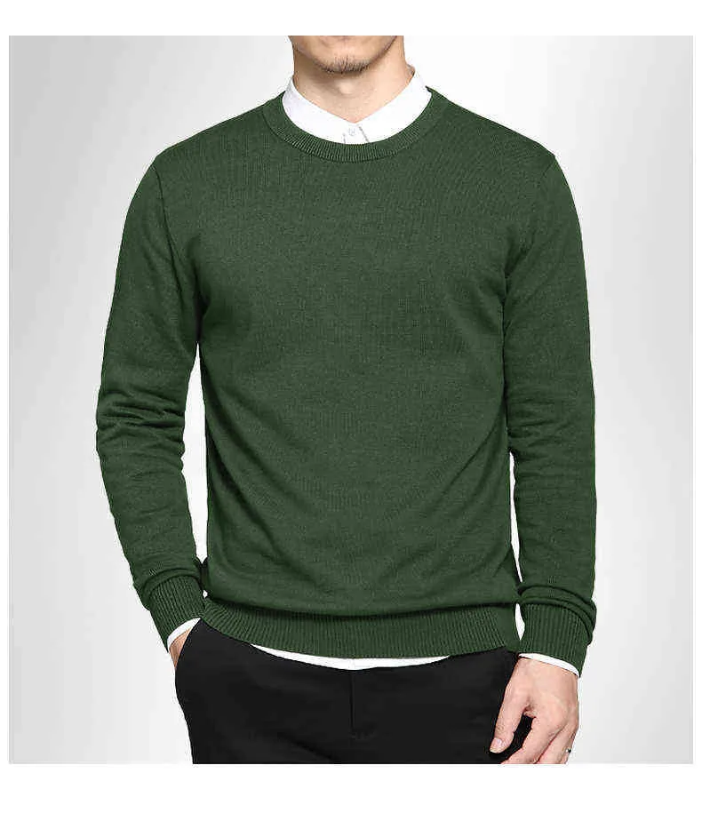 5XL mens pullover sweaters 2017 Autumn new solid cotton O neck sweater jumpers Winter male knitwear man Blue Gray Black Green-01